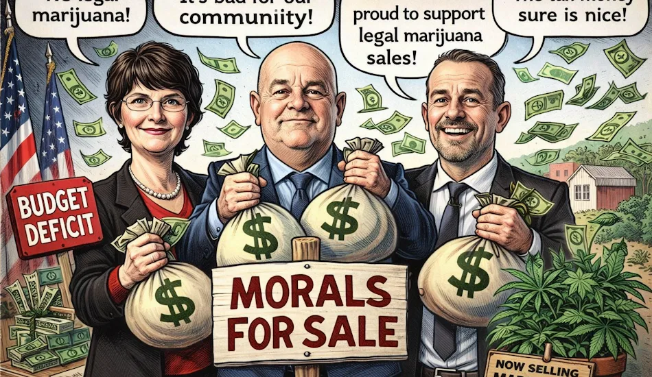 Commissioners Discover Marijuana Is Morally Acceptable Once Budget Is in Shambles
