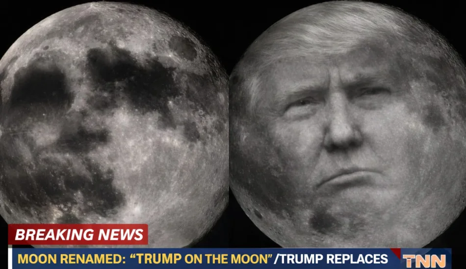 Trump Sends Artemis Crew To Moon To Replace “Man In The Moon” With Himself