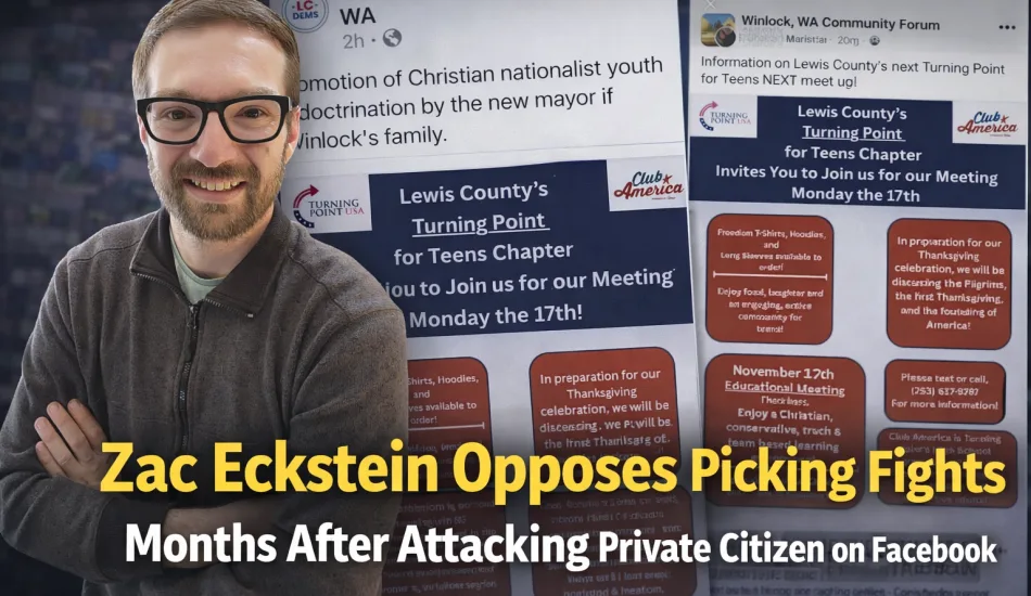Zac Eckstein Opposes Picking Fights, Except Apparently on Facebook