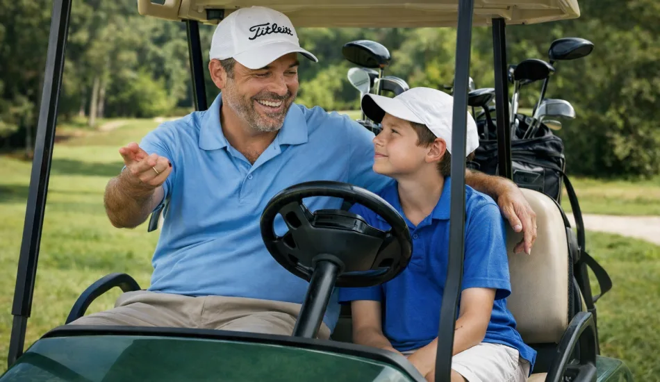 After First Round At Riverside, Dad Explains To Son How A 120 Score Basically Makes Him Pro