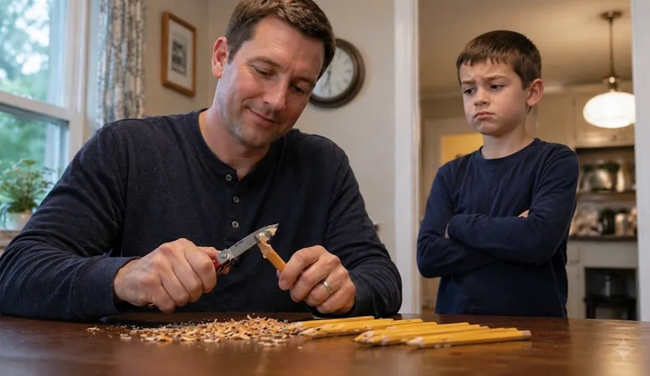 Local Father Has Best Day Of His Life After Son Asks If They Own A Pencil Sharpener