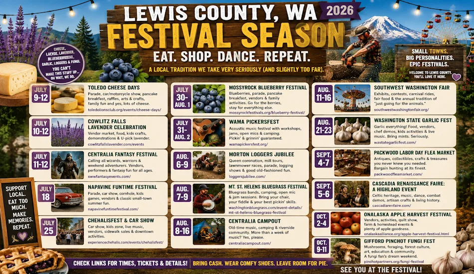 Lewis County Annual Festival Guide for 2026