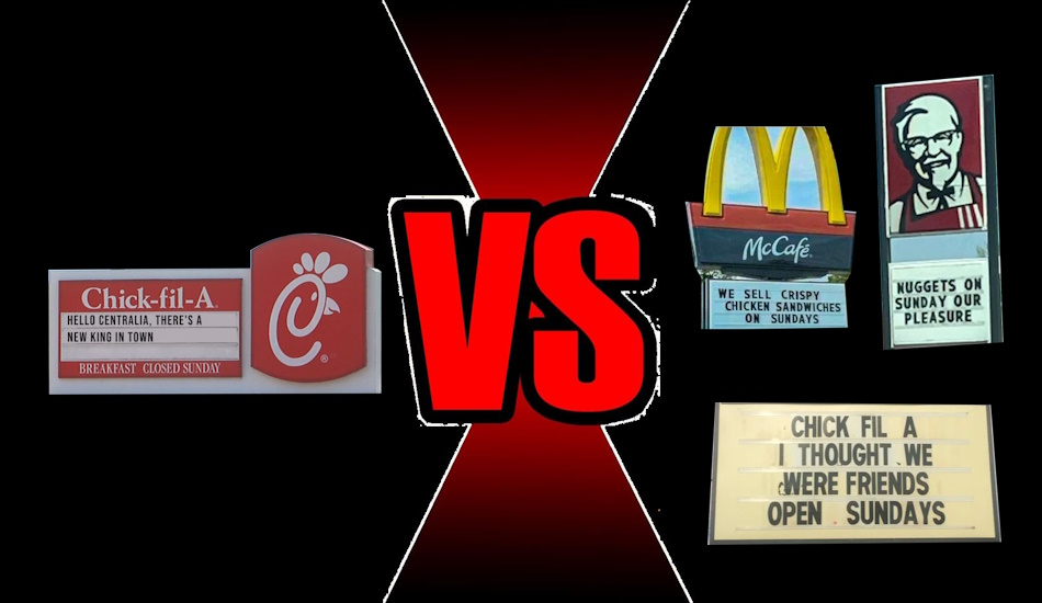 With the arrival of Chick-Fil-A, Centralia expecting epic Sign Battles.. Or Else!
