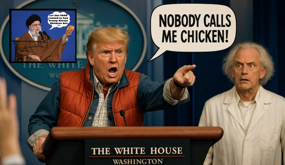 From -Chicken Out- to Checkmate -President Trump Turns T.A.C.O. Insult into Triumph
