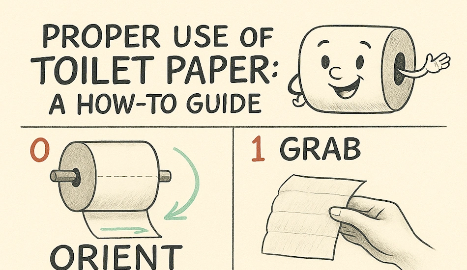 Proper Use of Toilet Paper: A How-To Guide to Wiping Your Ass — Because we care.