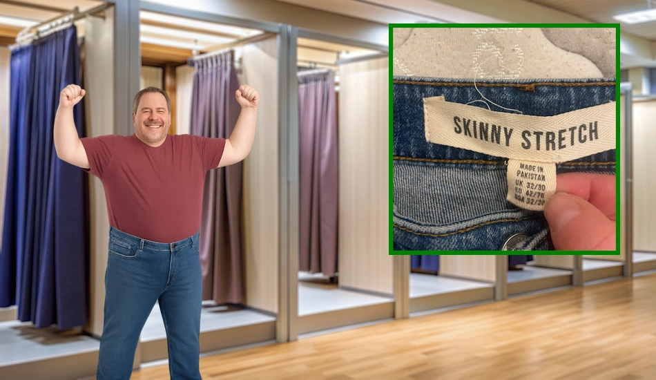 Lewis County Dad Bods Declare Victory After Fitting Into Size 32 Stretchy Jeans