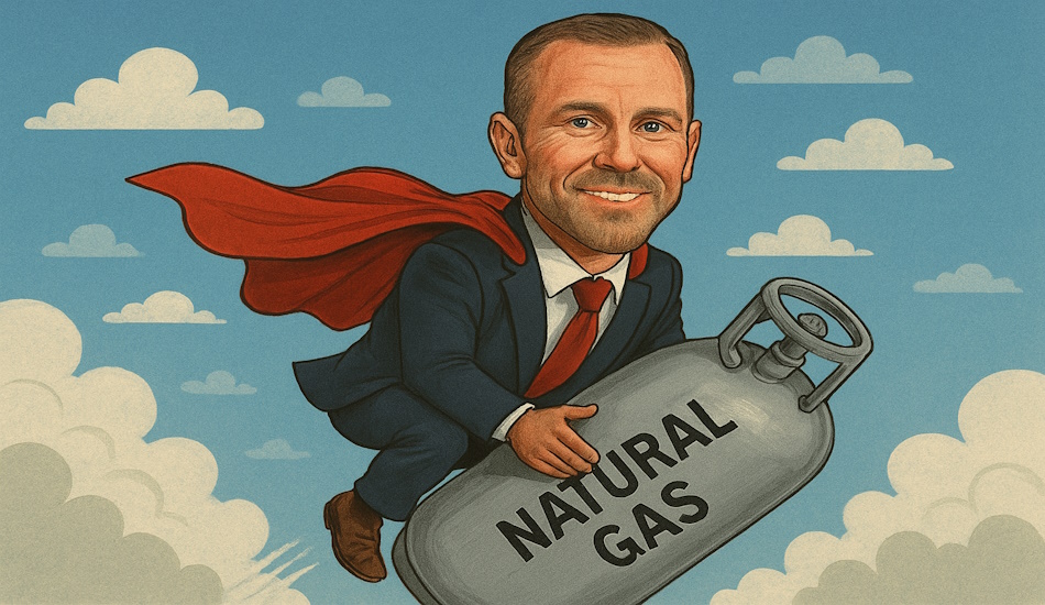 Cape-Wearing Commissioner Sean Swope Rides Natural Gas Tank Into Battle Against Statewide Ban
