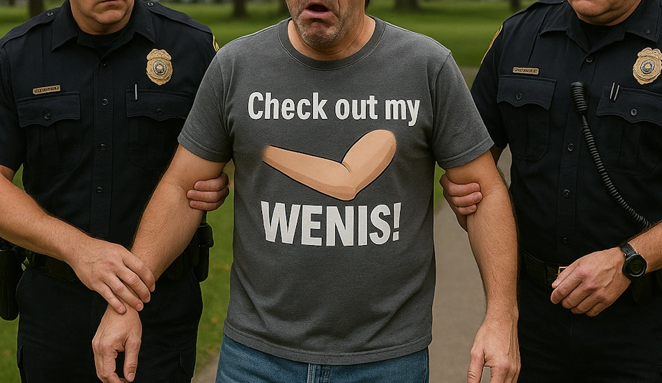 In a huge misunderstanding, a Chehalis man was arrested after exposing his wenis